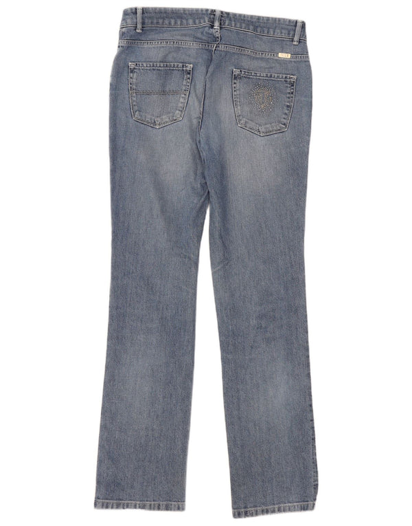 Trussardi Womens Straight Jeans W29 L33 Blue Cotton