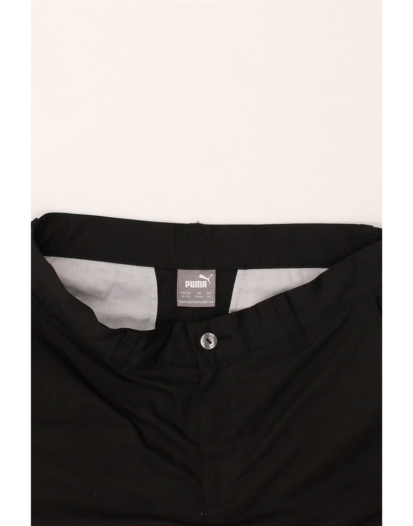 PUMA Boys Chino Shorts 13-14 Years W28 Black | Vintage Puma | Thrift | Second-Hand Puma | Used Clothing | Messina Hembry 