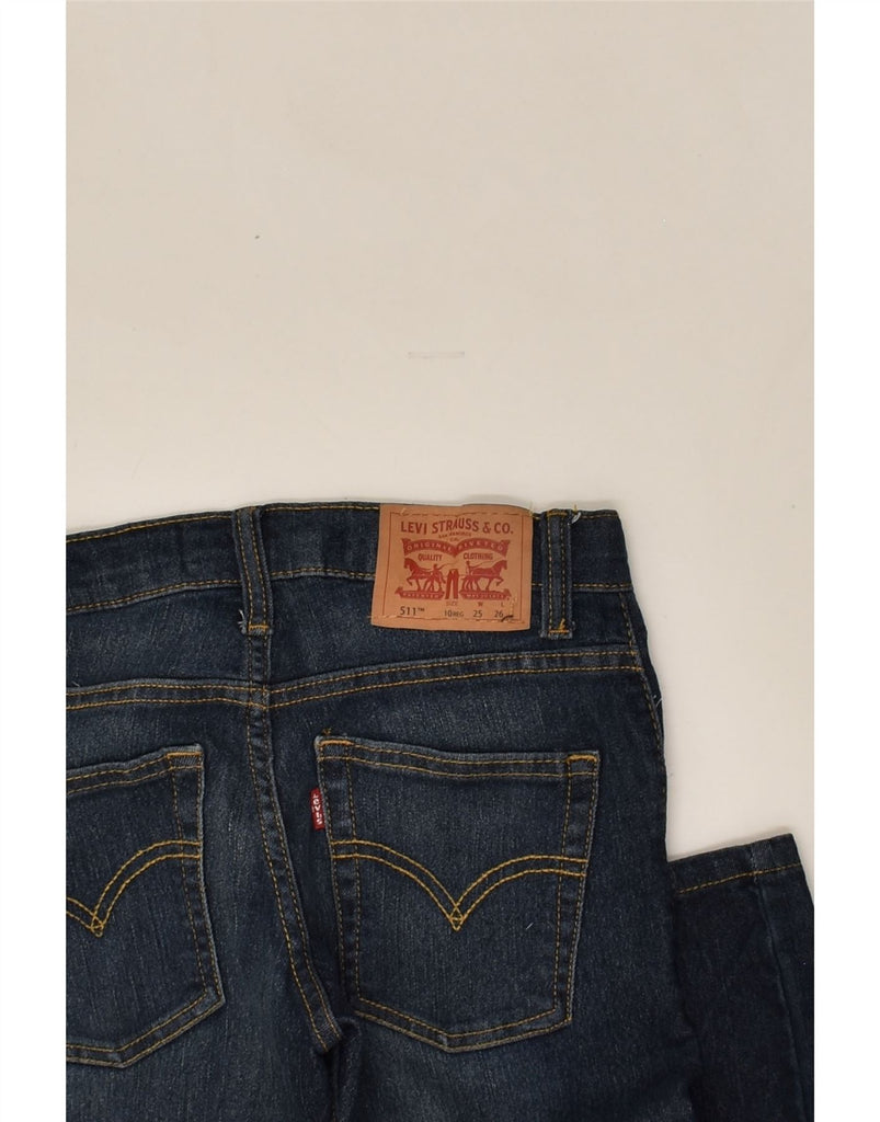 LEVI'S Girls 511 Slim Jeans 9-10 Years W25 L26  Navy Blue Cotton | Vintage Levi's | Thrift | Second-Hand Levi's | Used Clothing | Messina Hembry 