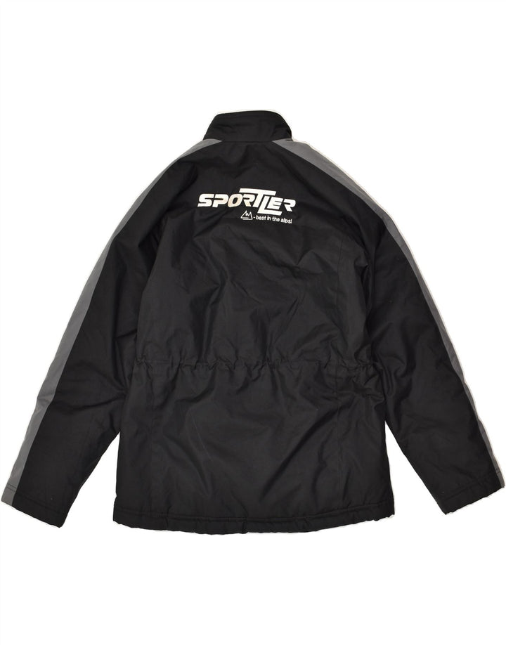 NIKE Boys Graphic Windbreaker Jacket 12-13 Years Large Black Polyester | Vintage Nike | Thrift | Second-Hand Nike | Used Clothing | Messina Hembry 