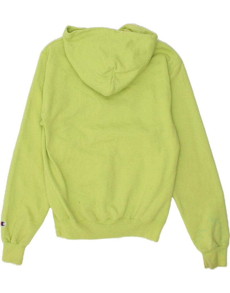 CHAMPION Mens Graphic Hoodie Jumper Small Green Cotton Vintage Champion and Second-Hand Champion from Messina Hembry 