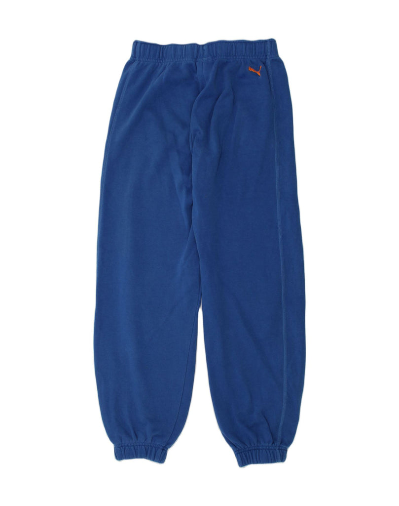 PUMA Boys Tracksuit Trousers Joggers 11-12 Years Blue Cotton | Vintage Puma | Thrift | Second-Hand Puma | Used Clothing | Messina Hembry 