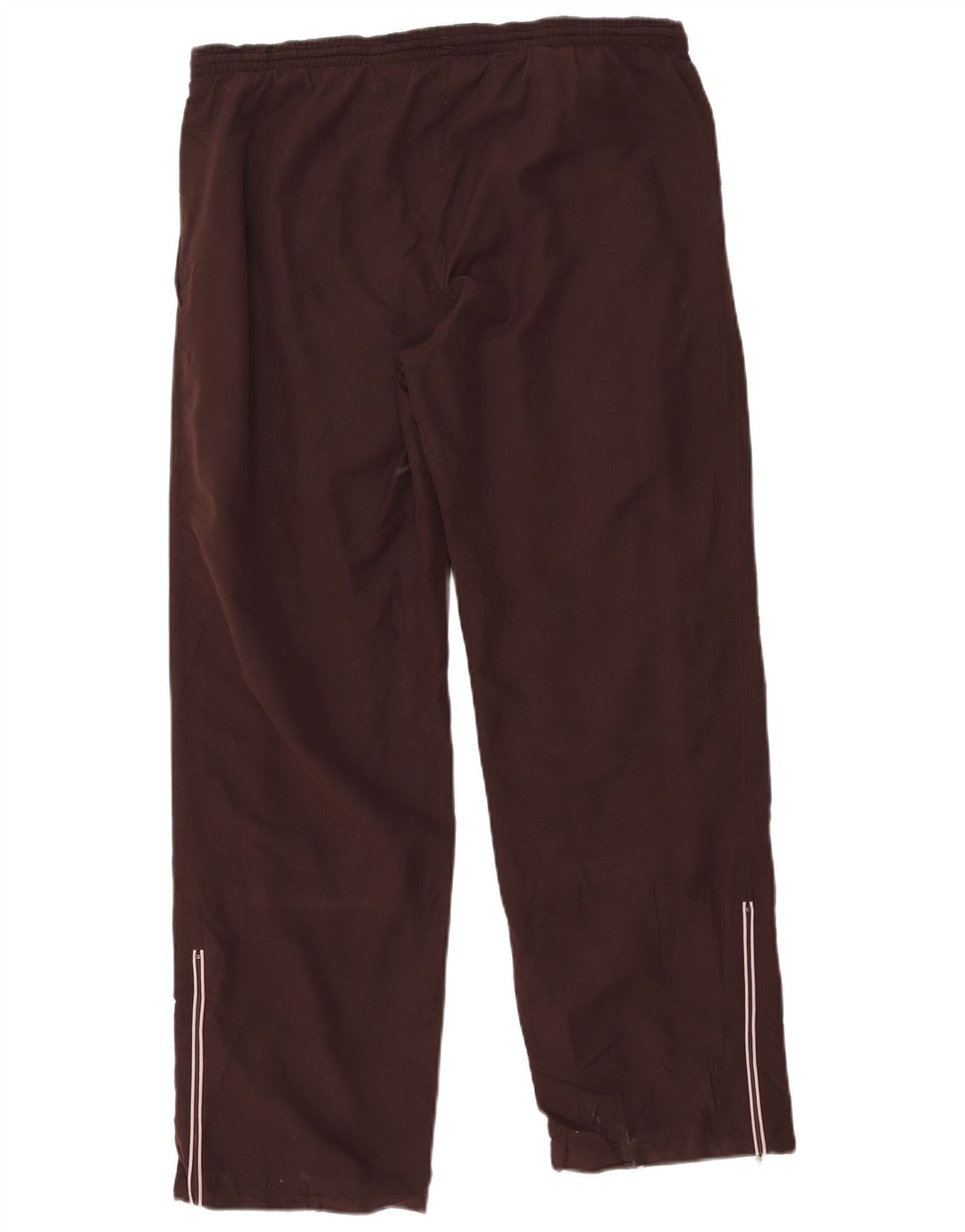 ADIDAS Womens Tracksuit Trousers UK 14 Medium Brown Polyester