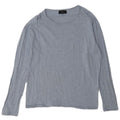 Zara Mens Top Long Sleeve Large Blue Flecked Cotton