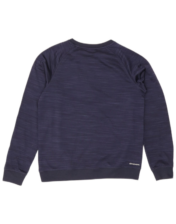 Adidas Boys Sweatshirt Jumper 14-15 Years Large Navy Blue