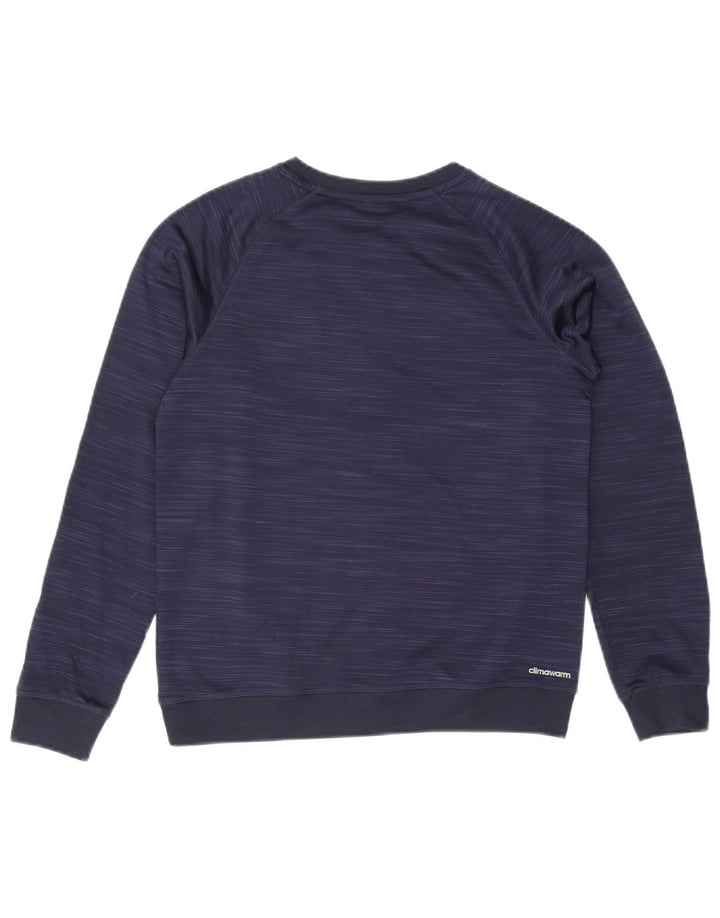 Adidas Boys Sweatshirt Jumper 14-15 Years Large Navy Blue