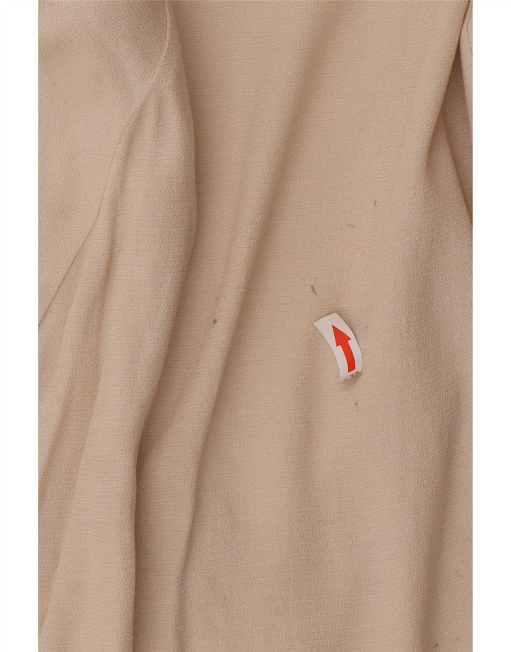 Zara Womens Oversized Tunic Top UK 10 Small Beige Polyester