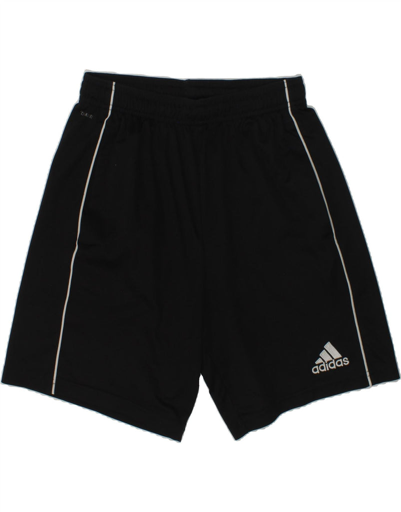 ADIDAS Boys Climalite Sport Shorts 13-14 Years Black Polyester | Vintage Adidas | Thrift | Second-Hand Adidas | Used Clothing | Messina Hembry 