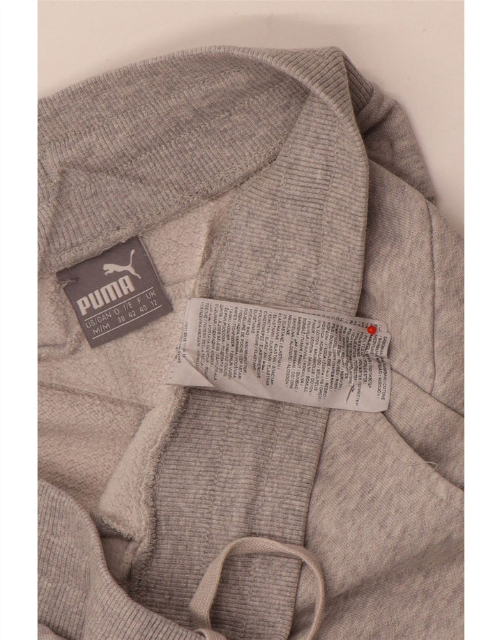 Puma Womens Tracksuit Trousers Joggers UK 12 Medium Grey Cotton