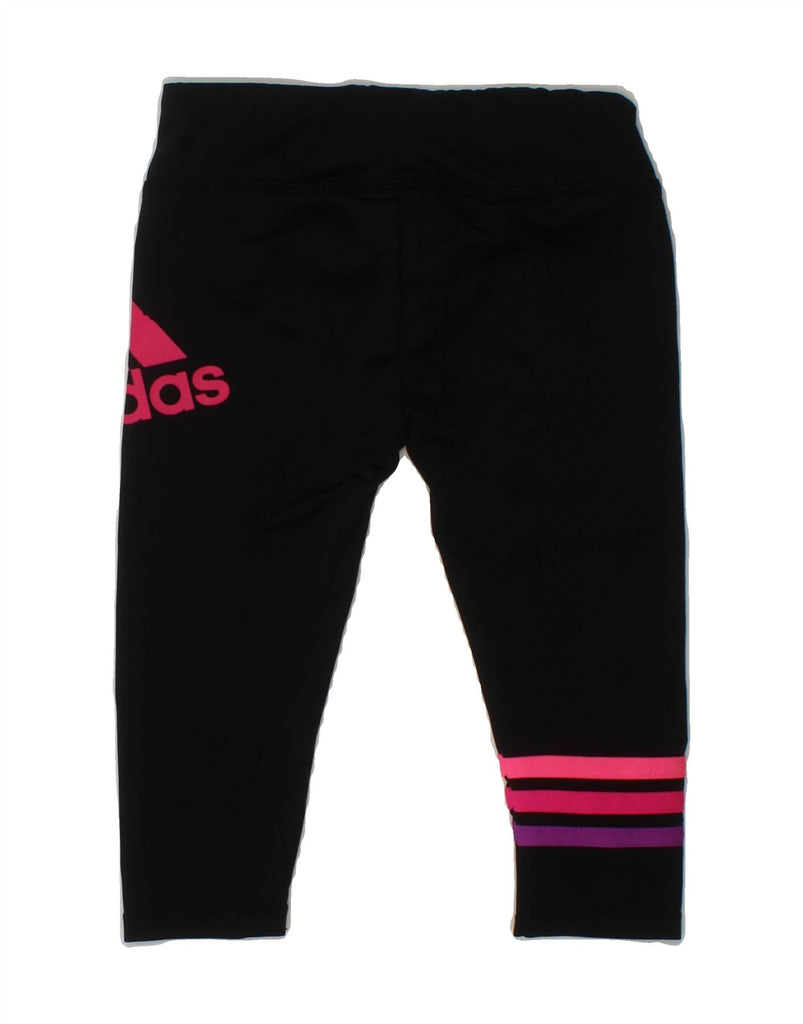 ADIDAS Baby Girls Graphic Tracksuit Trousers 6-9 Months  Black Polyester Vintage Adidas and Second-Hand Adidas from Messina Hembry 