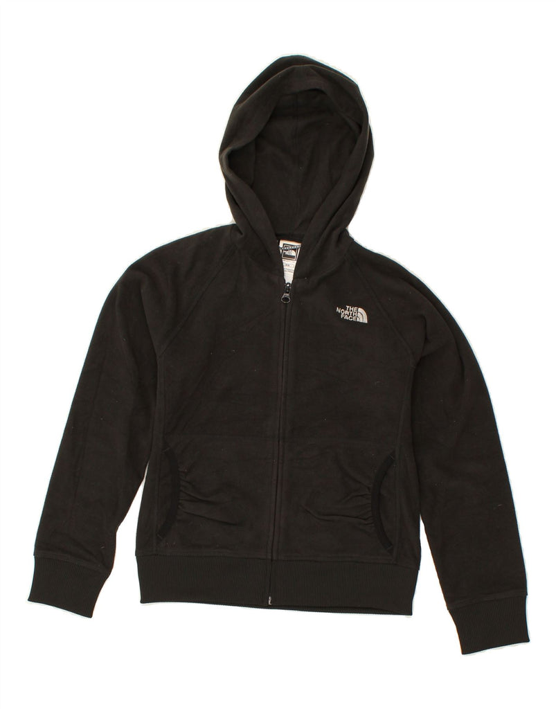 THE NORTH FACE Girls Zip Hoodie Sweater 9-10 Years Medium Black Polyester | Vintage The North Face | Thrift | Second-Hand The North Face | Used Clothing | Messina Hembry 