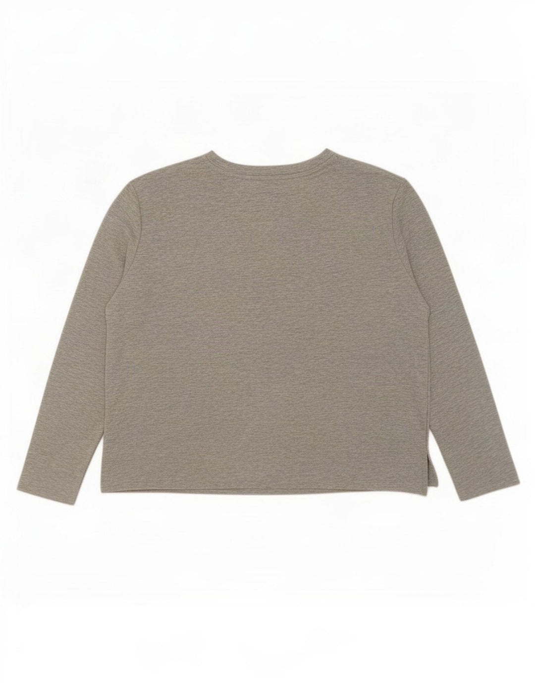 Marks & Spencer Womens Graphic Top Long Sleeve UK 16 Large Grey Colourblock