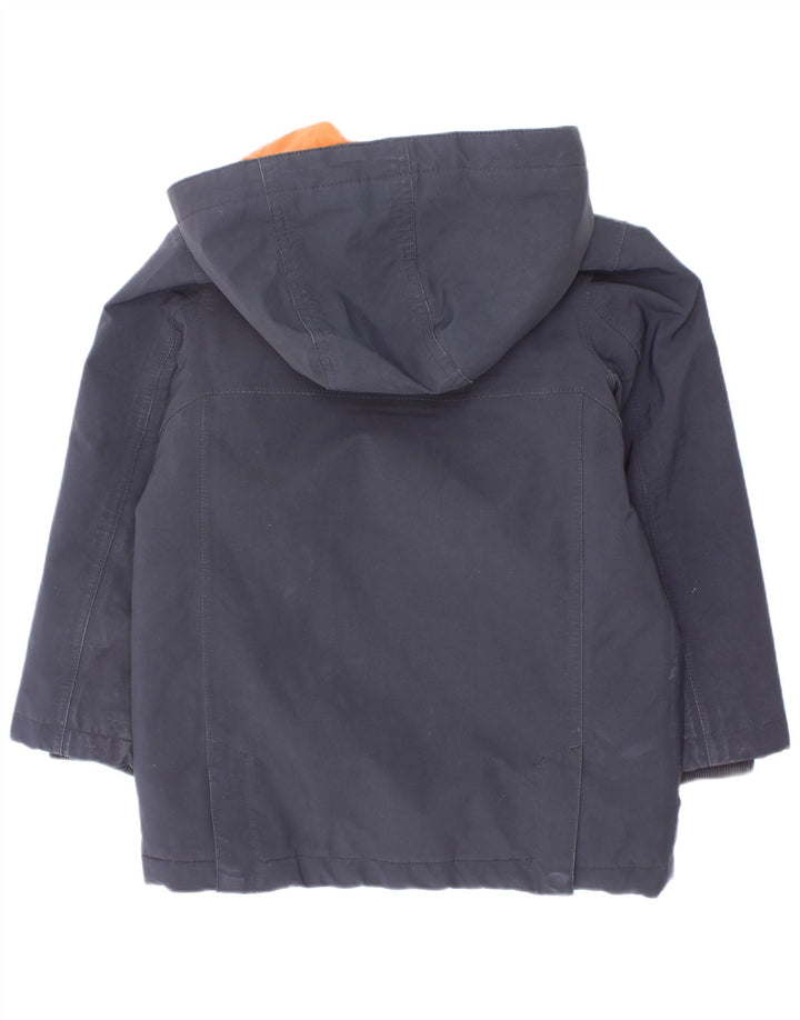 Joules Boys Hooded Padded Jacket 4-5 Years Navy Blue Polyester