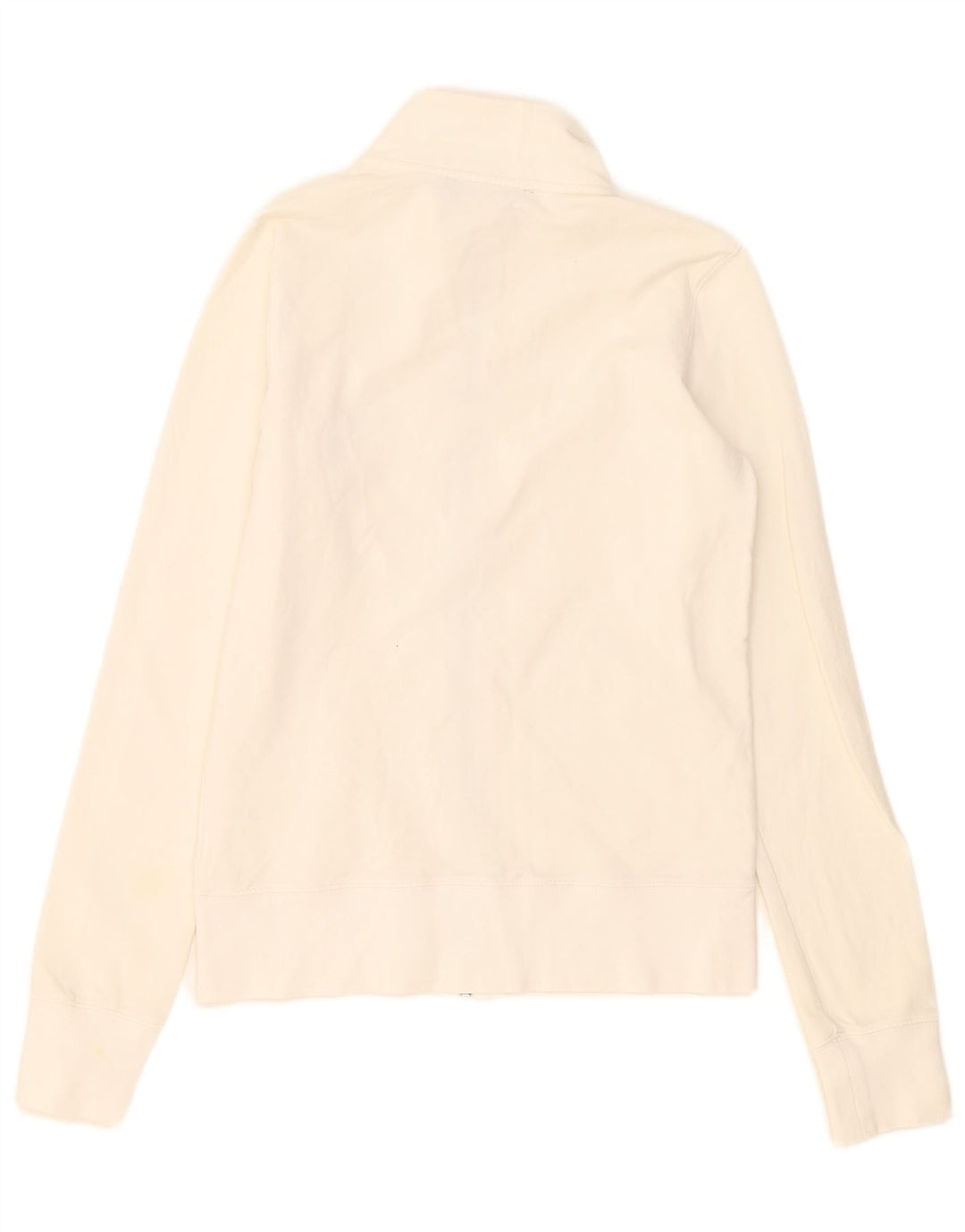 Calvin Klein Jeans Womens Tracksuit Top Jacket UK 12 Medium Off White