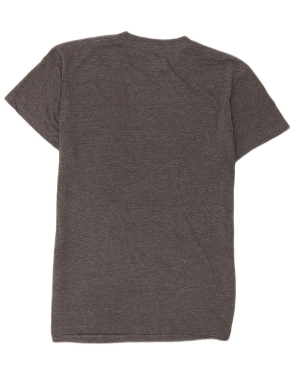Vans Mens Custom Fit T-Shirt Top Medium Grey Flecked Cotton