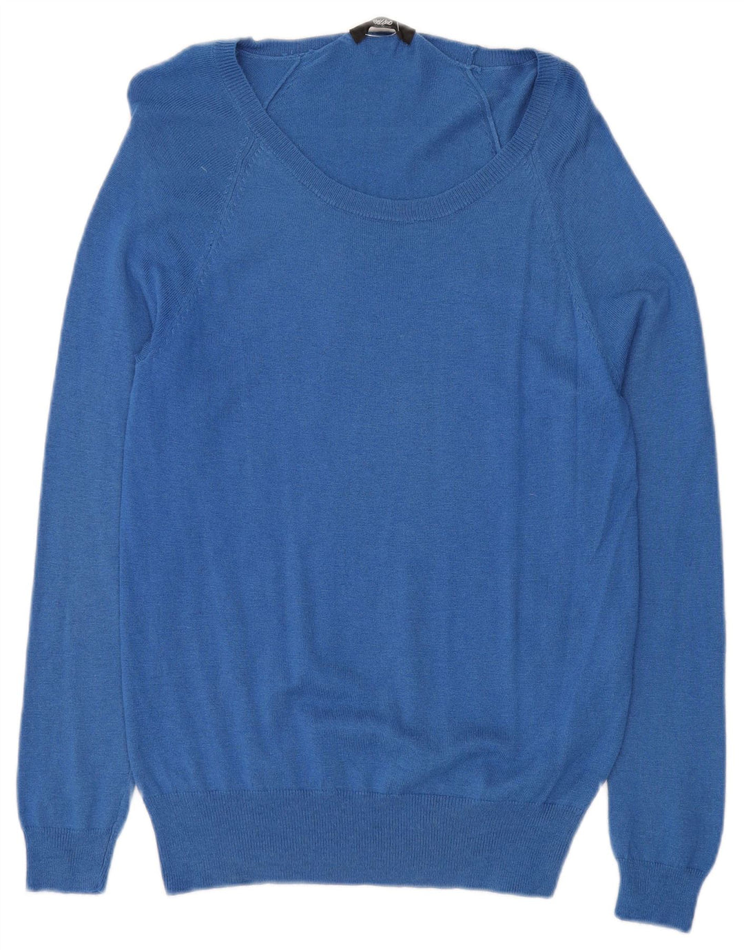 MOSSIMO Womens Boat Neck Jumper Sweater UK 14 Large Blue Nylon