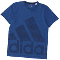 Adidas Mens Graphic T-Shirt Top Large Blue Cotton