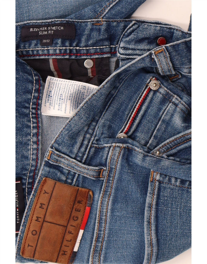 Tommy Hilfiger Womens Bleecker Slim Jeans W28 L32 Blue Cotton