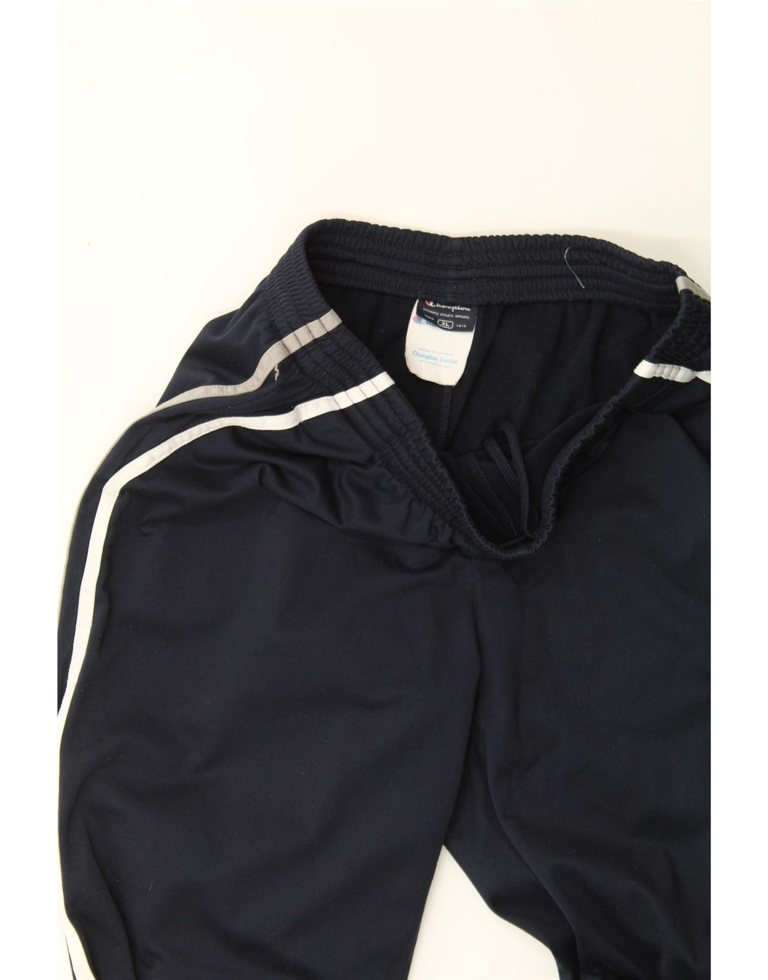 CHAMPION Mens Tracksuit Trousers XL Navy Blue Polyester Vintage Champion and Second-Hand Champion from Messina Hembry 