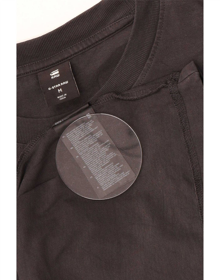 G-Star Mens Graphic T-Shirt Top Medium Black Cotton