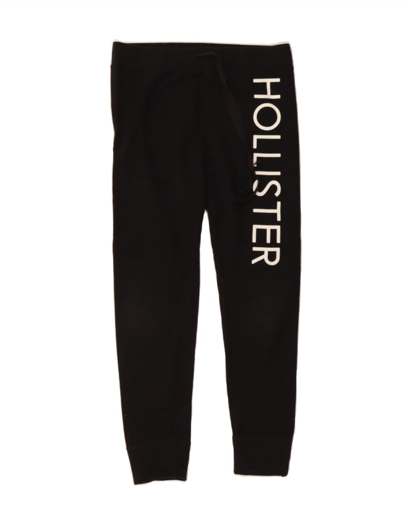 HOLLISTER Womens Graphic Tracksuit Trousers Joggers UK 14 Medium  Black Vintage Hollister and Second-Hand Hollister from Messina Hembry 