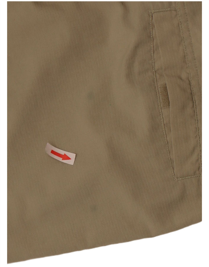Adidas Mens Hiking Capri Trousers W32 L20 Khaki Polyamide