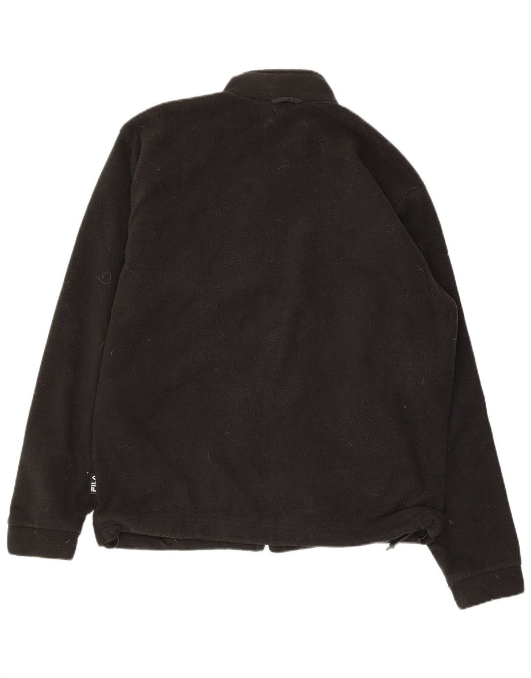 FILA Mens Fleece Jacket UK 40 Large Black Polyester