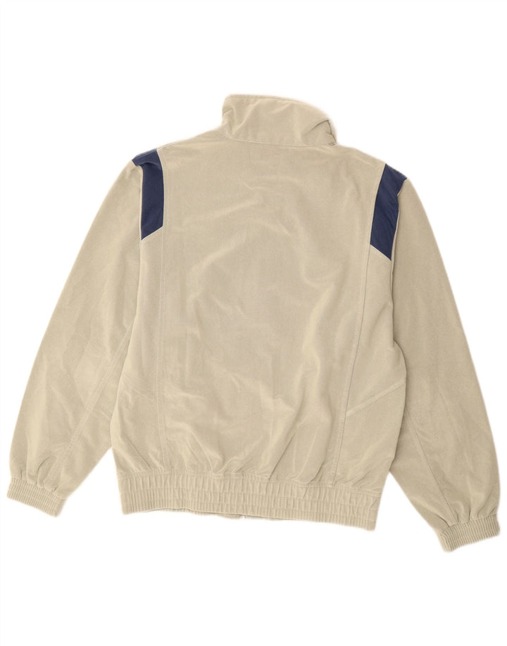 KAPPA Mens Tracksuit Top Jacket Small Beige Colourblock Polyester