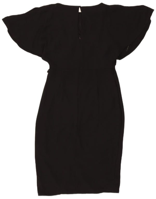 Coast Womens Sheath Dress UK 14 Medium Black Polyester