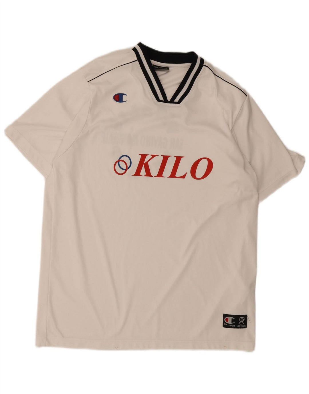 Champion Mens Graphic T-Shirt Top Small White