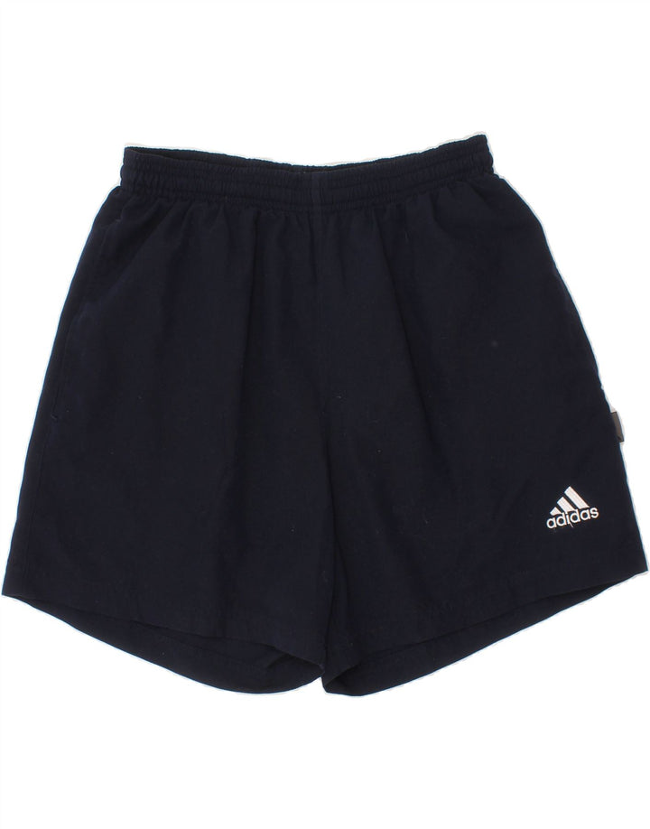 ADIDAS Boys Sport Shorts 13-14 Years  Navy Blue Polyester Vintage Adidas and Second-Hand Adidas from Messina Hembry 