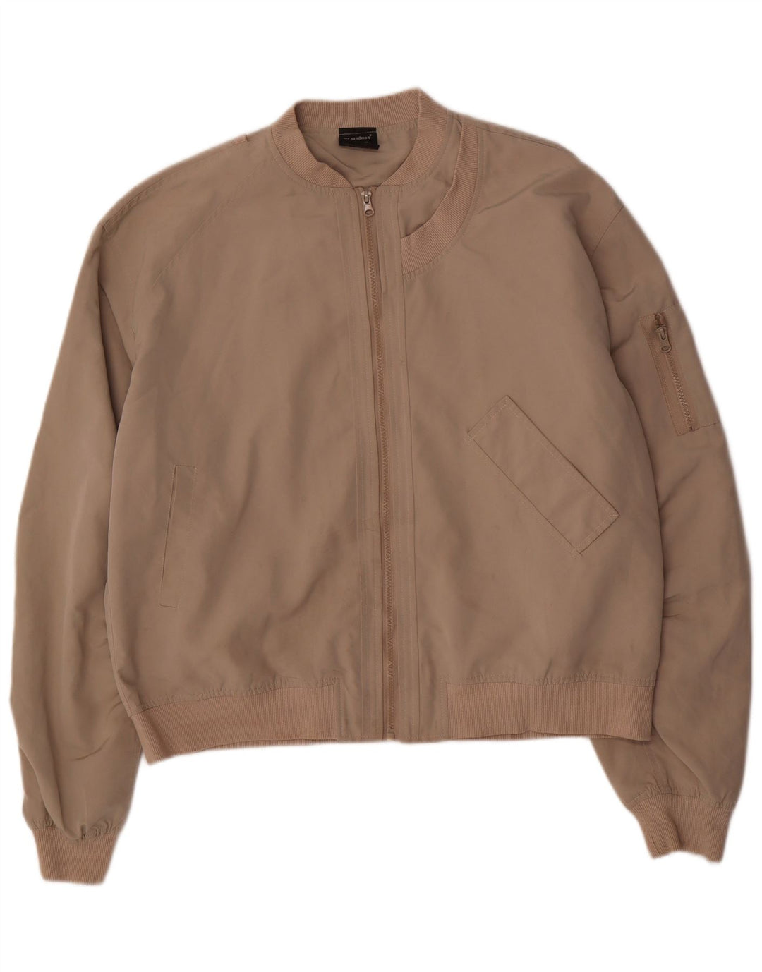 Vintage Mens Bomber Jacket UK 42 XL Beige