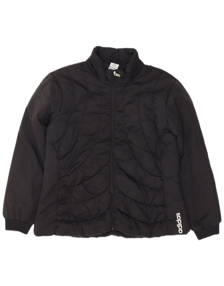 ADIDAS Womens Padded Jacket UK 22 3XL  Black Polyester