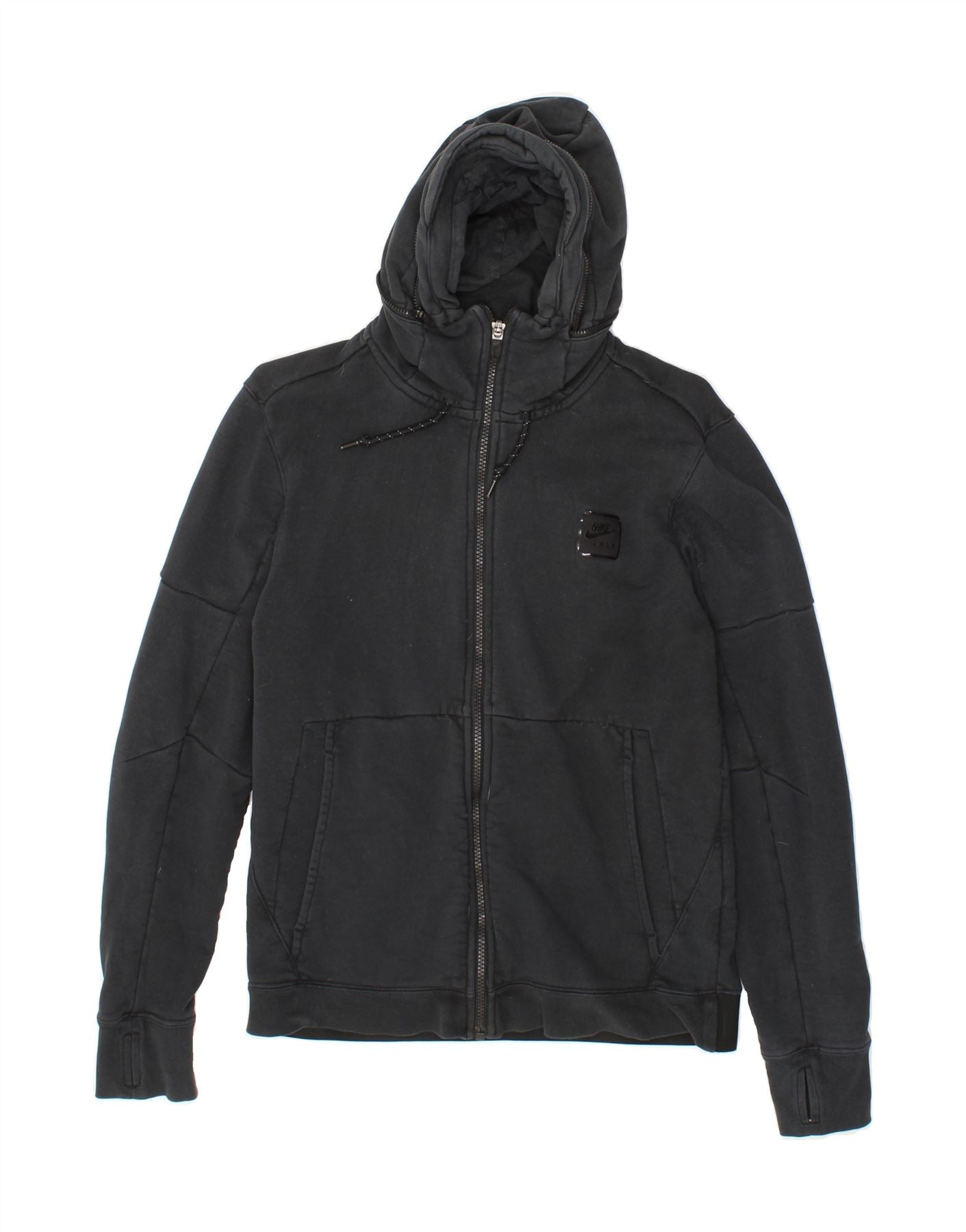 NIKEMensZipHoodieSweaterMediumBlackCotton