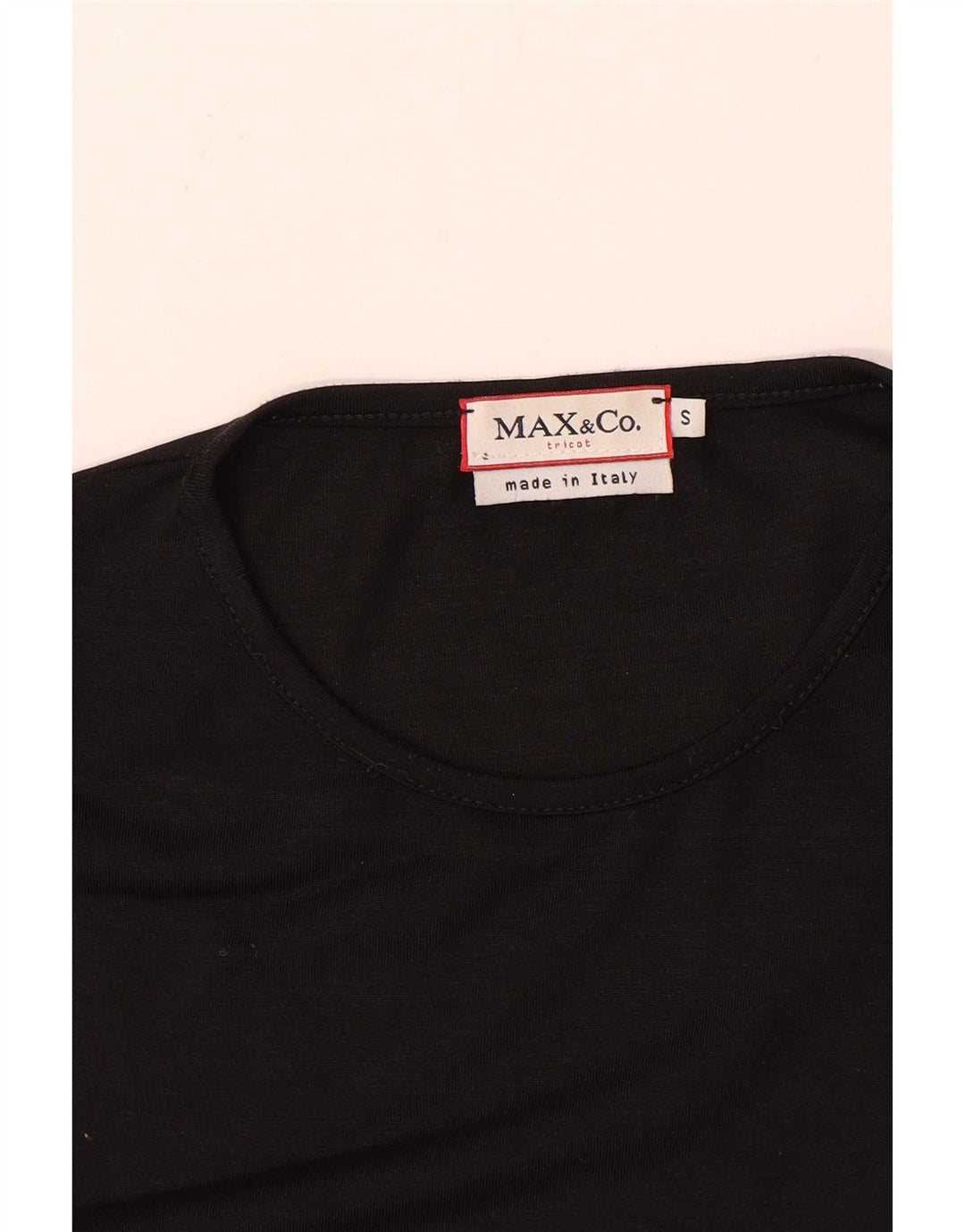 Max & Co. Womens Vest Top UK 8 Small Black