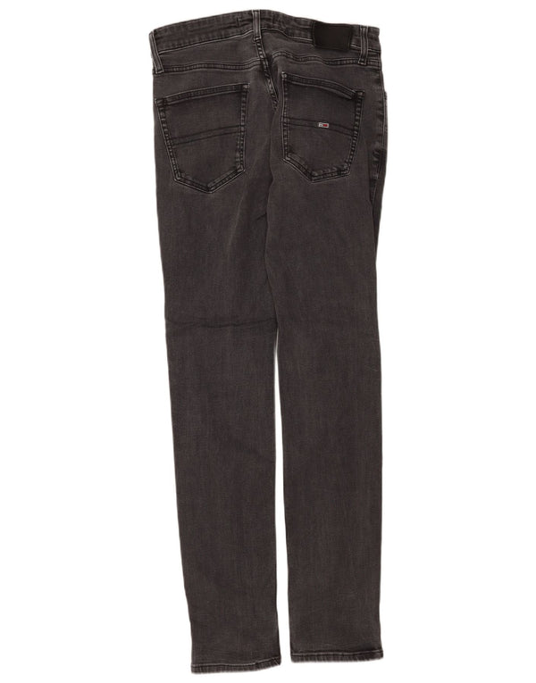 Tommy Hilfiger Womens Slim Jeans W32 L34 Black Cotton
