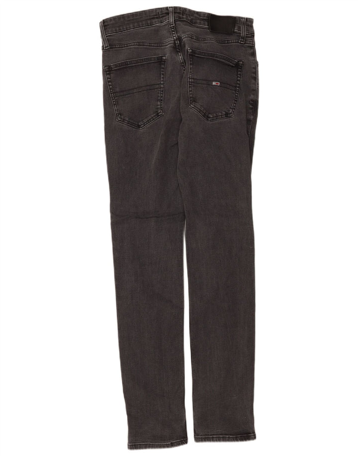 Tommy Hilfiger Womens Slim Jeans W32 L34 Black Cotton