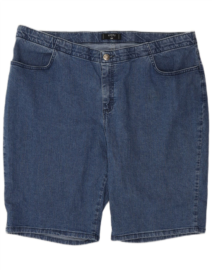 Lee Womens Riders Denim Shorts US 20 3XL W40 Blue Cotton