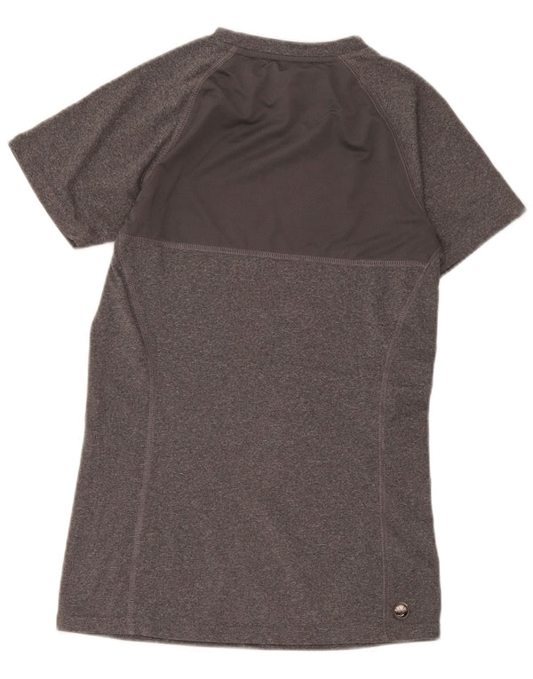 Ellesse Womens Graphic T-Shirt Top UK 10 Small Grey Polyester