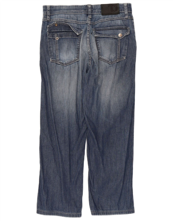Trussardi Mens Cropped Jeans W30 L24 Blue Cotton