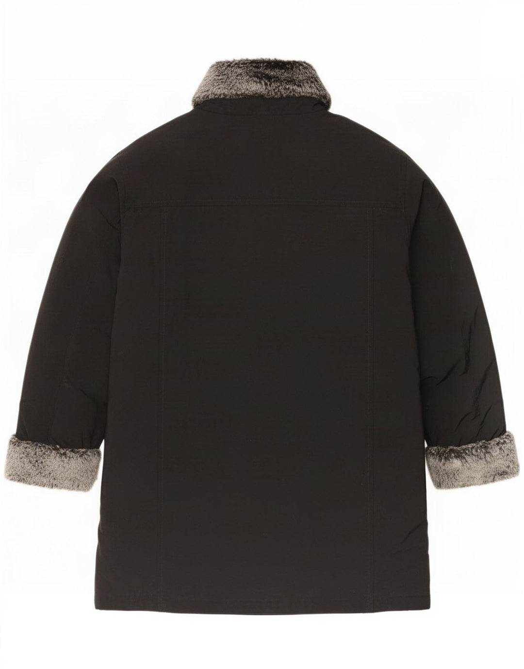 Marks & Spencer Womens Oversized Padded Jacket UK 16 Large Black Acrylic