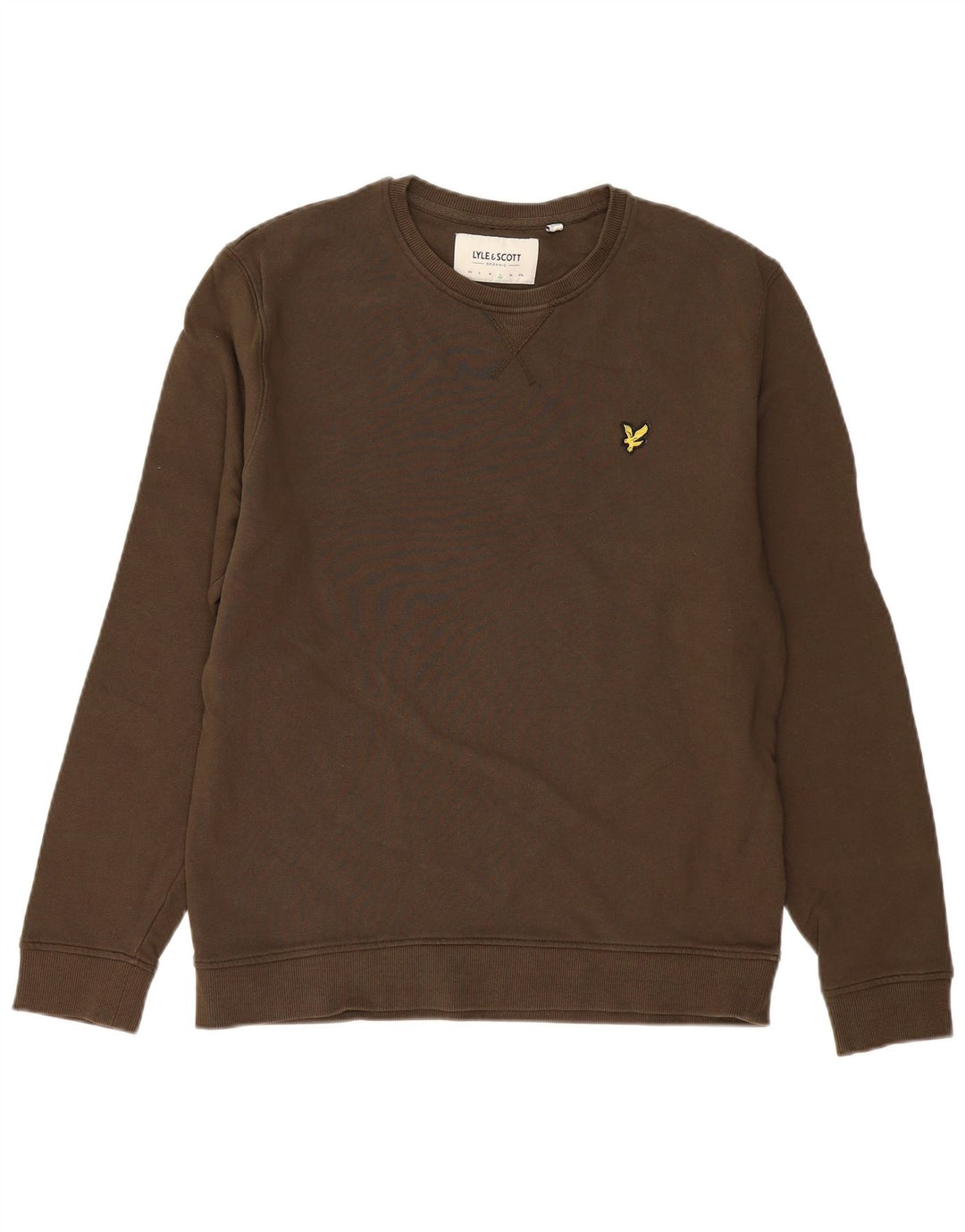 LYLE & SCOTT Mens Sweatshirt Jumper Large Khaki Cotton