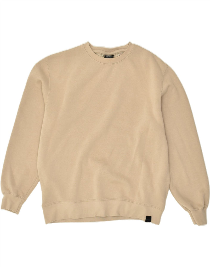 PULL & BEAR Mens Sweatshirt Jumper Large Beige Cotton | Vintage Pull & Bear | Thrift | Second-Hand Pull & Bear | Used Clothing | Messina Hembry 