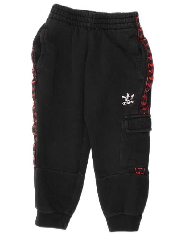 ADIDAS Baby Boys Graphic Joggers Tracksuit Trousers 18-24 Months Black
