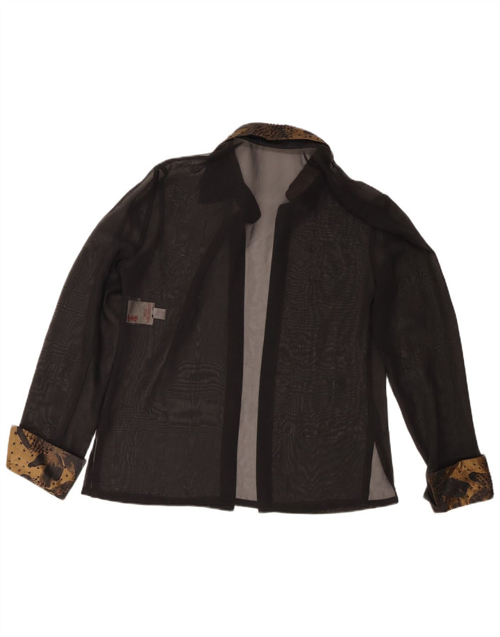 Joseph Ribkoff Womens Cardigan Top UK 12 Medium Black Colourblock