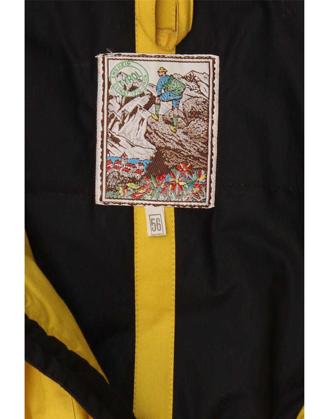 VINTAGE Mens Oversized Utility Jacket IT 56 3XL Yellow Cotton