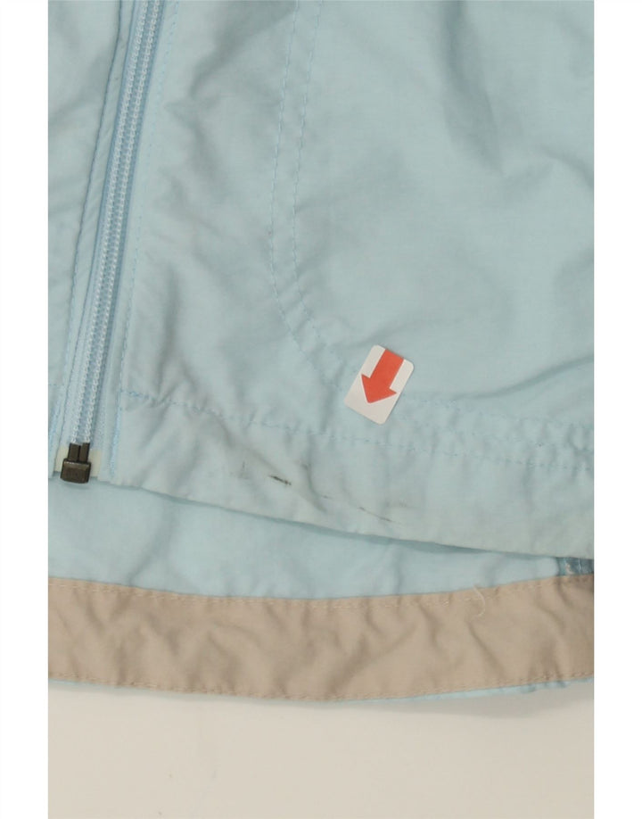 COLUMBIA Womens Oversized Hooded Rain Jacket UK 10 Small Blue Cotton Vintage Columbia and Second-Hand Columbia from Messina Hembry 
