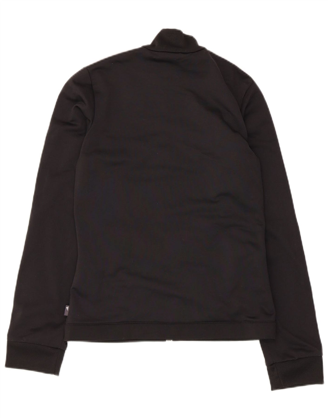 Adidas Womens Tracksuit Top Jacket UK 8 Small Black Colourblock Polyester
