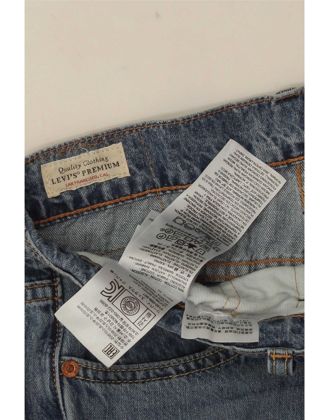 Levi's Womens 511 Slim Jeans W31 L34 Blue Cotton