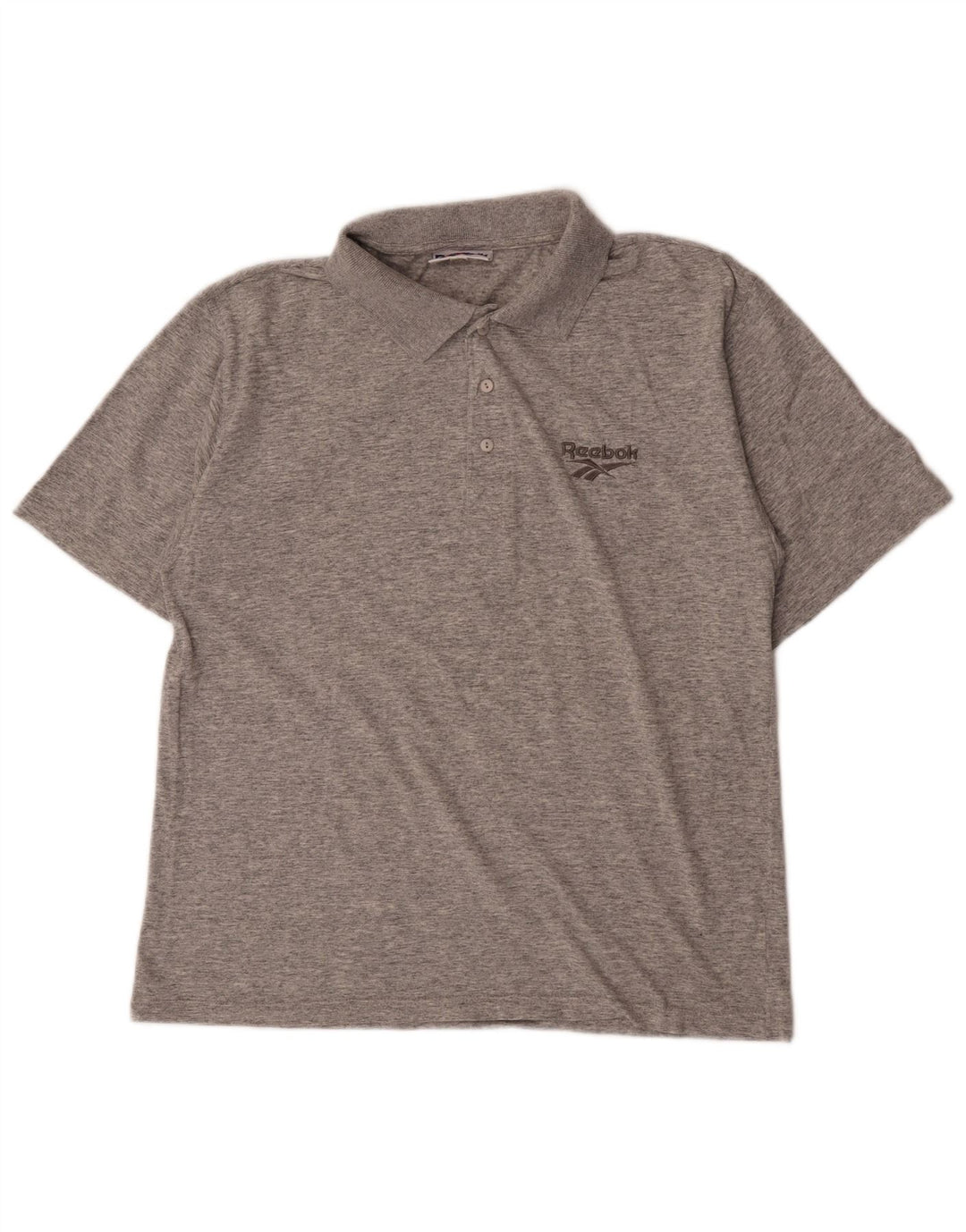 Reebok Mens Polo Shirt Small Grey Flecked